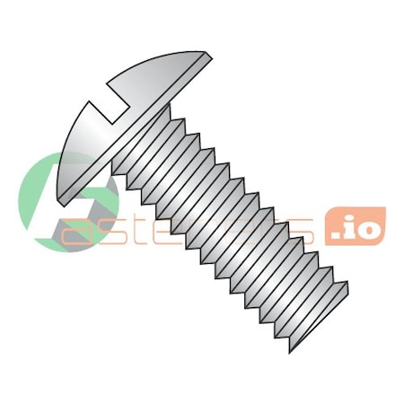 Newport Fasteners 1/4"-20 x 1/2 in Slotted Truss Machine Screw, Plain 18-8 Stainless Steel, 1000 PK 332208